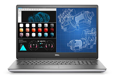 Dell Precision 7750 移动工作站（英特尔酷睿 i7-10850H，6核丨16G DDR4内存丨512G PCIe NVMe固态硬盘丨NVIDIA T1000 4G显卡丨17.3英寸丨Win 10系统）