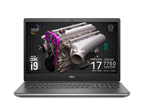 Dell Precision 7750 移动工作站（英特尔酷睿 i9-10885H，8核丨32G 内存丨2块*1TB PCIe NVMe固态硬盘丨Quadro® RTX4000，8G显卡丨17.3英寸丨Win 10系统）