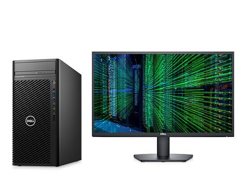 Dell Precision T3660 数据分析师电脑（酷睿 i7-12700K, 3.6GHz, 12核丨32GB DDR5 内存丨1TB 固态硬盘丨NVIDIA T600, 4GB显卡丨戴尔SE2422H显示器）