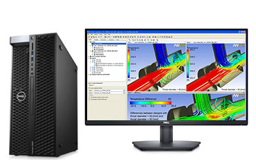 戴尔T5820工作站 仿真计算电脑（英特尔至强 W-2255, 3.7GHz, 10核丨256GB DDR4内存丨1TB 固态+4TB 机械硬盘丨NVIDIA RTX A4500 20GB显卡丨27英寸 显示器）