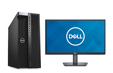 Dell Precision 7820 台式工作站（英特尔至强铜牌 3204, 1.9GHz, 6核丨16GB DDR4 内存丨2TB 7.2K SATA硬盘丨NVIDIA T400，2GB独显丨戴尔21.5寸显示器）