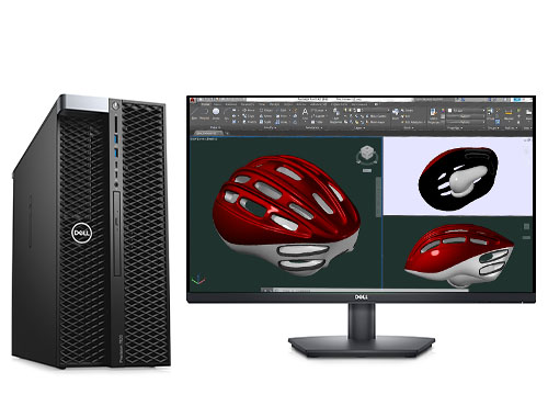 戴尔Precision 7820 三维建模仿真工作站（至强金牌 6226R, 2.9GHz, 16核丨128GB DDR4内存丨1TB 固态+4TB 机械硬盘丨NVIDIA RTX 4000, 8GB显卡丨27寸显示器）