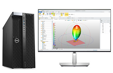 戴尔T7820工作站 电磁仿真计算电脑（2颗*至强金牌 6242R, 3.1GHz, 20核丨256GB DDR4 内存丨2TB 固态+8TB 机械硬盘丨NVIDIA RTX A5000, 24GB独显丨27寸显示器）