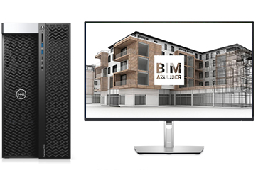 BIM建模计算电脑 戴尔T7920工作站（英特尔至强金牌 6238R, 2.2GHz, 28核丨128GB, DDR4 内存丨1TB 固态+8TB 机械硬盘丨RTX A4000, 16GB显卡丨27寸显示器）