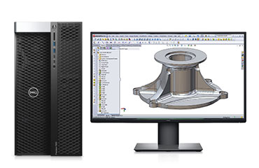 机械制图设计师电脑 戴尔T7920工作站 （英特尔至强金牌6242R, 3.1GHz, 20核丨256GB, DDR4 内存丨2TB 固态+8TB 机械硬盘丨RTX A4000, 16GB显卡丨25英寸显示器）