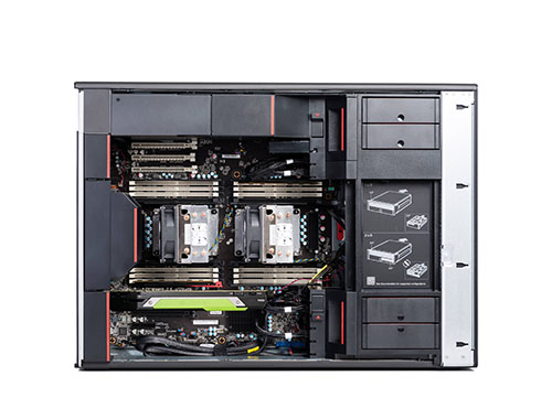 联想ThinkStation P920 塔式工作站（2颗*英特尔至强金牌 6244, 3.6GHz, 8核丨256GB DDR4 内存丨1TB 固态+4TB 机械硬盘丨AMD Pro W5500 8GB显卡）