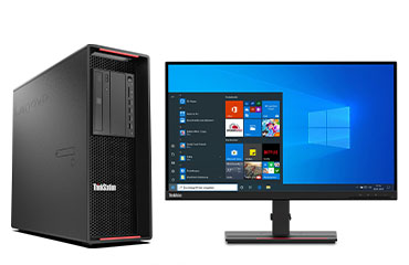 联想ThinkStation P720 塔式工作站（英特尔至强银牌 4208, 8核丨32GB DDR4 内存丨512GB 固态+2TB 机械硬盘丨NVIDIA T600 4GB显卡丨23.8英寸显示器）