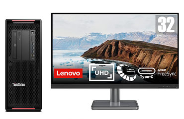 联想ThinkStation P720 工作站（英特尔至强金牌 6230, 20核丨128GB DDR4 内存丨512GB 固态+4TB 机械硬盘丨RTX A2000 12GB显卡丨32英寸显示器）