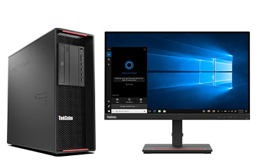 联想ThinkStation P720 塔式工作站（英特尔至强银牌 4214R, 12核丨32GB DDR4 内存丨512GB 固态+2TB 机械硬盘丨RTX 3050 8GB显卡丨23.8英寸显示器）