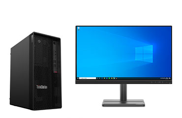 联想ThinkStation P340 塔式工作站（英特尔酷睿i5-10500，6核丨16GB DDR4 内存丨1TB SATA 机械硬盘丨NVIDIA T400 2GB显卡丨联想21.5英寸显示器）