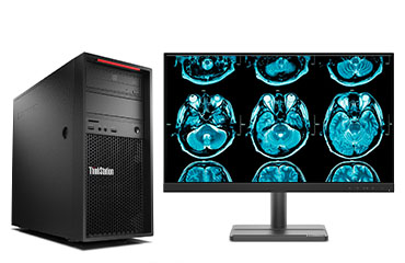 联想ThinkStation P520C  医学影像电脑工作站（英特尔至强 W-2223, 4核丨32GB DDR4 内存丨512GB 固态+2TB 机械硬盘丨 P620 2GB显卡丨23.8寸显示器 ）