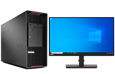 联想ThinkStation P920 图形工作站（英特尔至强银牌 4216, 16核丨32GB DDR4 内存丨512GB 固态+2TB 机械硬盘丨NVIDIA T600 4GB显卡丨23.8寸显示器）