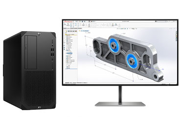 3D三维建模电脑工作站 HP Z2 G9 Tower （英特尔酷睿 i5-12600K 处理器，10核丨32GB DDR5 内存丨1TB M.2固态+4TB 机械硬盘丨NVIDIA T1000 4GB显卡丨27寸显示器）