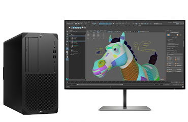 3D动画制作渲染工作站 HP Z2 G9（英特尔酷睿 i7-12700K 处理器，12核丨32GB DDR5 内存丨512GB 固态+2TB 机械硬盘丨NVIDIA RTX A2000 12GB显卡丨27英寸显示器）