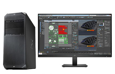 工程设计师电脑 HP Z6 G4 塔式工作站 （英特尔至强金牌 6238，22核丨192GB DDR4 ECC 内存丨2TB 固态+4TB 机械硬盘丨AMD Radeon Pro W6600，8GB显卡丨27英寸显示器）