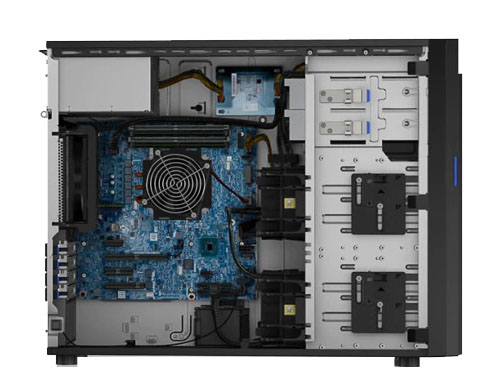 联想ThinkSystem ST250 塔式服务器（英特尔至强 E-2224G，3.5GHz，4核丨64GB DDR4 ECC 内存丨3块*900GB 10K SAS 12Gb 2.5"硬盘丨软件 RAID丨三年保修）