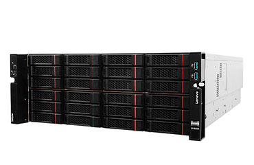 联想ThinkServer DN8836 存储服务器（2颗*英特尔至强银牌 4210R, 2.4GHz, 10核丨128GB DDR4 内存丨2块*960GB 固态+20块*10TB 7.2K SATA 硬盘丨三年保修）