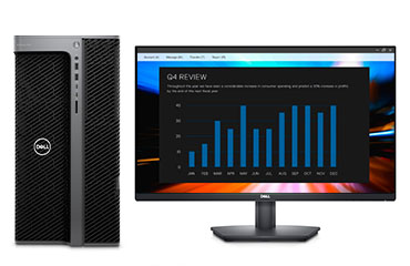 戴尔Precision T7960 塔式工作站（英特尔至强 W5-3425，3.2GHz，12核丨64GB，DDR5，ECC内存丨512GB 固态+2TB 机械硬盘丨NVIDIA T400, 4GB 显卡丨27寸显示器）