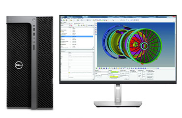 Dell Precision T7960 CAE仿真电脑工作站（英特尔至强 W7-3465X，28核丨256GB，DDR5 内存丨2TB 固态+4TB 机械硬盘丨RTX A4500, 20GB 显卡丨27寸显示器）