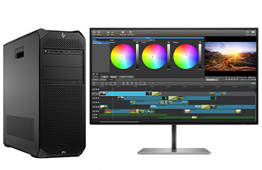  惠普HP Z6 G5 影视后期处理工作站 （英特尔至强 W5-3425，12核丨128GB DDR5 ECC 内存丨1TB 固态硬盘 +2块*8TB 机械硬盘丨RTX 4060 Ti，8GB 显卡丨27寸 4K显示器）