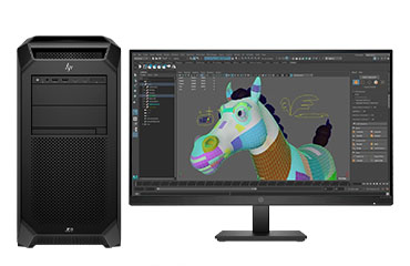 maya动画渲染电脑  惠普HP Z8 G5 工作站（英特尔至强银牌 4410Y，12核丨128GB DDR5 ECC 内存丨1TB M.2 固态+4TB 机械硬盘丨RTX A4500, 20GB 显卡丨27寸显示器）