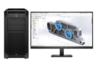 惠普 Z8 G5 三维建模设计师电脑工作站（英特尔至强金牌 6444Y，3.6GHz，16核丨64GB DDR5  ECC 内存丨1TB 固态+4TB 7.2K 机械硬盘丨RTX A4000，16GB显卡丨27寸显示器）