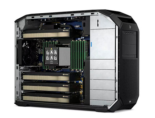 惠普（HP）Z8 Fury G5 塔式工作站（英特尔至强 W9-3475X，36核丨1TB DDR5 ECC 内存丨4TB M.2 固态+2块*8TB 机械硬盘丨2张*RTX A6000，48GB 显卡丨27寸显示器）