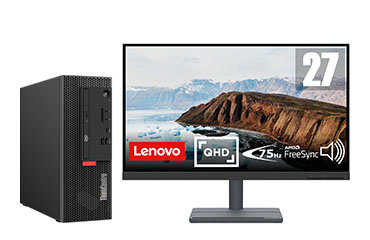 Lenovo ThinkCentre M755e 电脑主机（英特尔酷睿i7-14700，20核，33M缓存丨32GB DDR4 内存丨512GB M.2 固态+2TB 3.5寸 SATA 硬盘丨27寸显示屏）