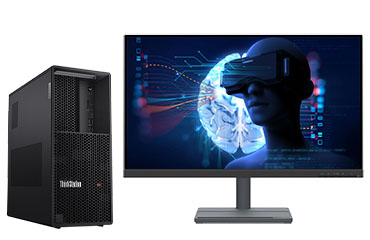 联想ThinkStation P3 VR模拟工作站（英特尔酷睿 i7-13700，16核丨64GB DDR5 内存丨1TB 固态+4TB 机械硬盘丨NVIDIA RTX3060，12GB 显卡丨27寸显示器）